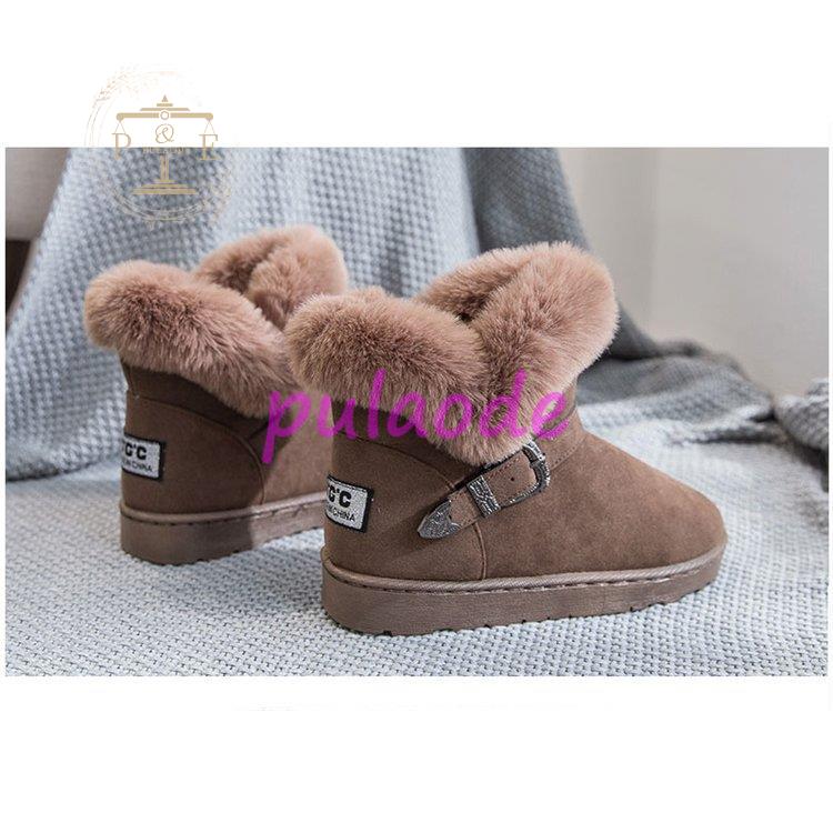 レディース スムース モカシンショートブーツ 裏ボア 裏起毛 ワークブーツ 秋 2021 ファー付き 冬ファー 防寒靴 裏起毛 