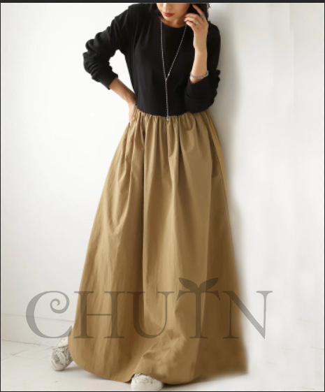 春ドッキングワンピース長袖 夏秋 ロングワンピース マキシワンピース 秋服ワンピース長袖 カジュアルワンピース無地ドッキングワンピース大人 40代50代 気質 