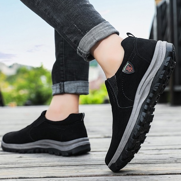 送料無料 スニーカー メンズ スリッポン ウォーキング男性 通気 リラックス ジム 歩きやすい 疲れない 。 靴 ナーススポーツ厚底 