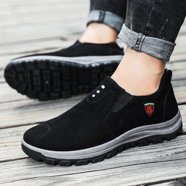 送料無料 スニーカー メンズ スリッポン ウォーキング男性 通気 リラックス ジム 歩きやすい 疲れない 。 靴 ナーススポーツ厚底 