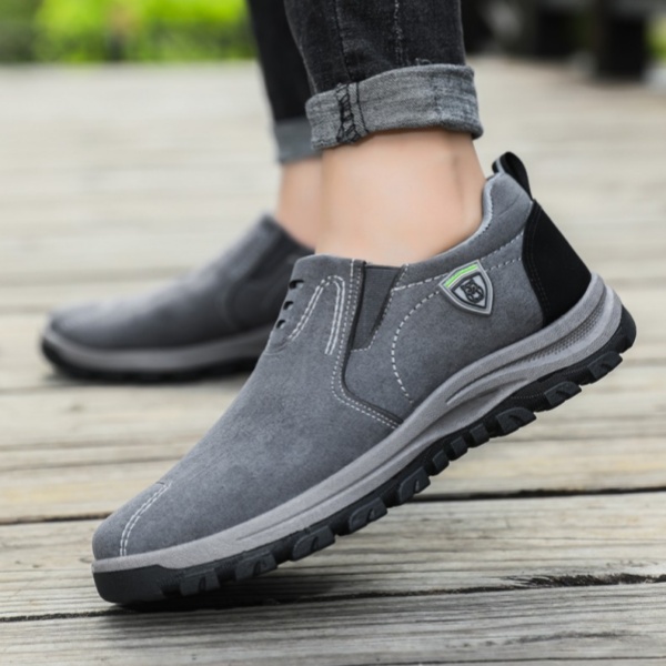 送料無料 スニーカー メンズ スリッポン ウォーキング男性 通気 リラックス ジム 歩きやすい 疲れない 。 靴 ナーススポーツ厚底 