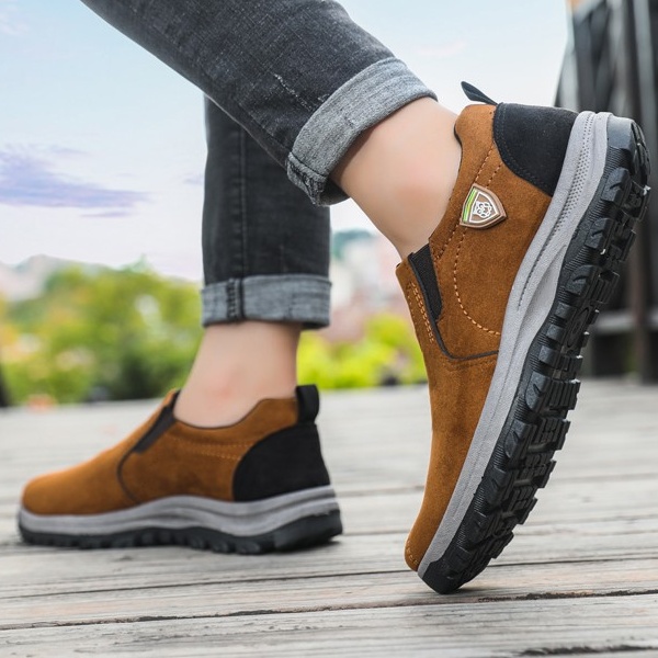 送料無料 スニーカー メンズ スリッポン ウォーキング男性 通気 リラックス ジム 歩きやすい 疲れない 。 靴 ナーススポーツ厚底 