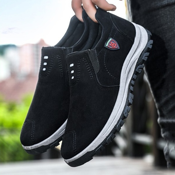 送料無料 スニーカー メンズ スリッポン ウォーキング男性 通気 リラックス ジム 歩きやすい 疲れない 。 靴 ナーススポーツ厚底 