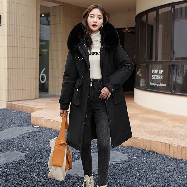 2WAYS 中綿コート レディース パーカーコート ウィンター ライナー取り外し ファー リムーバブル フード付き 