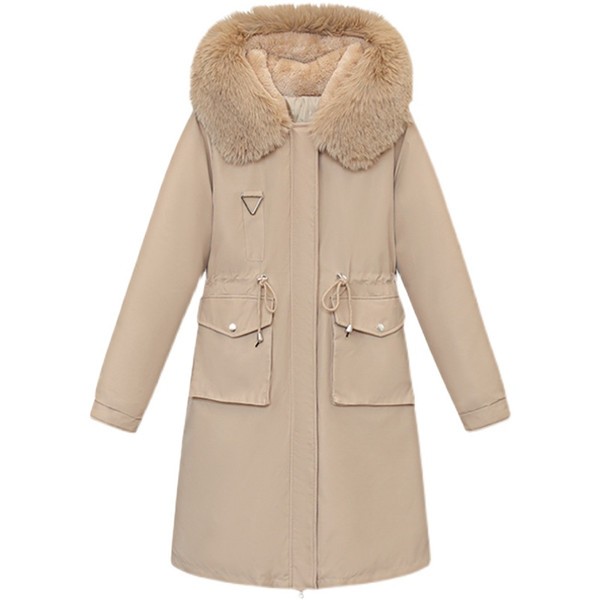 2WAYS 中綿コート レディース パーカーコート ウィンター ライナー取り外し ファー リムーバブル フード付き 