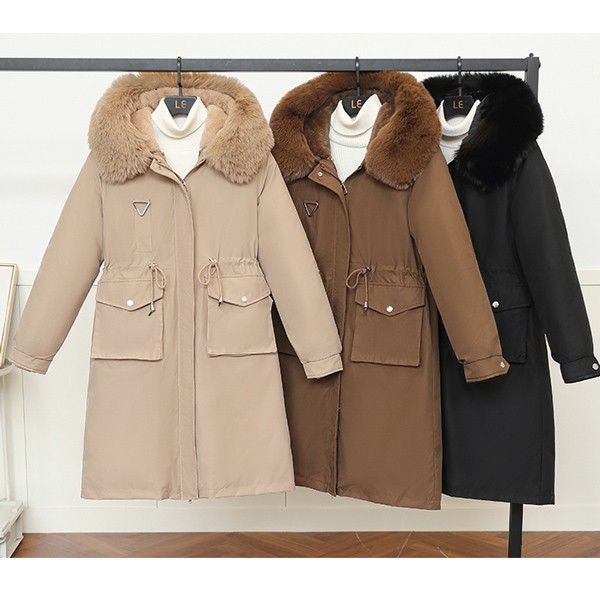 2WAYS 中綿コート レディース パーカーコート ウィンター ライナー取り外し ファー リムーバブル フード付き 