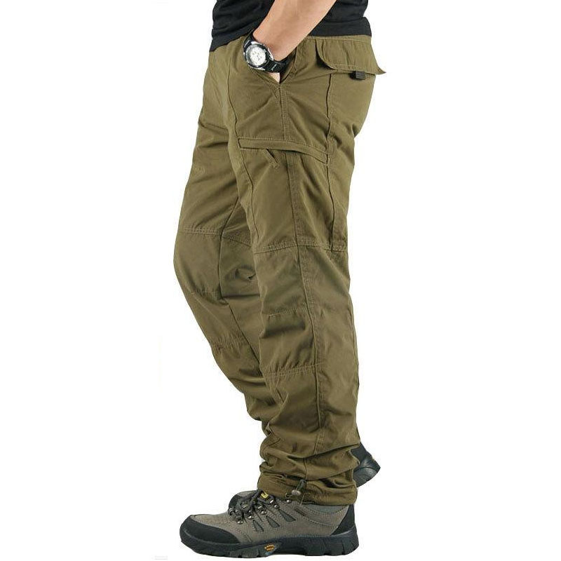 暖パンツ メンズ 裏ボア カーゴ パンツ ナイロン カジュアル 大きい 防寒 冬用 ウエストゴム あったか アウトドア ゆったり 暖かい メンズ 秋 ボパンツ 