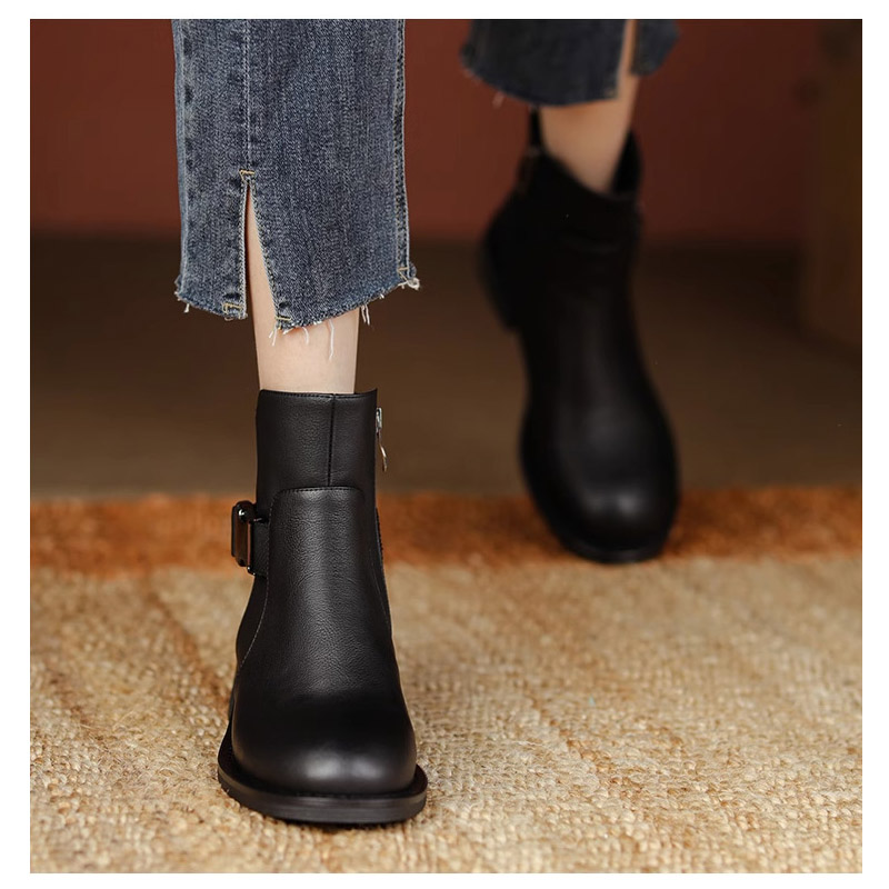 ブーツ レディース 合成皮革 歩きやすい サイドレースアップ ブーツ 疲れない フラット 春 楽ちん ショートブーツ 厚底 秋冬 靴 柔らかい 