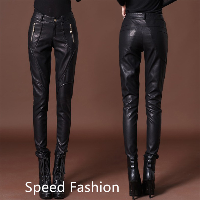 クレザーパンツ レディース PU スリム 細身 レギンス 美尻 パンツ 防寒 スキニーパンツ おしゃれ個性的 ストレッチ バイク 