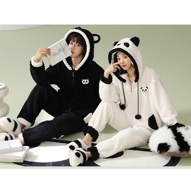 ペアパジャマ レディース メンズ 秋冬 暖かい フランネル 部屋着 ペアルック セット カップル ルームウェア スウェット おしゃれ モコモコ パジャマ 上下 