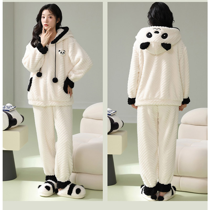 ペアパジャマ レディース メンズ 秋冬 暖かい フランネル 部屋着 ペアルック セット カップル ルームウェア スウェット おしゃれ モコモコ パジャマ 上下 