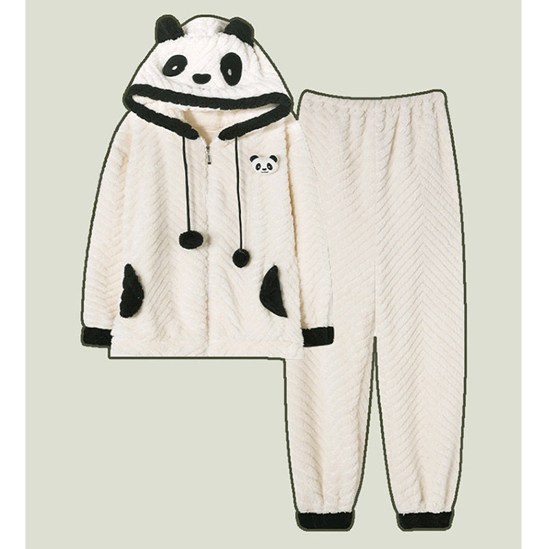 ペアパジャマ レディース メンズ 秋冬 暖かい フランネル 部屋着 ペアルック セット カップル ルームウェア スウェット おしゃれ モコモコ パジャマ 上下 