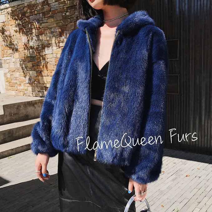 ファーコート レディース 毛皮コート ミンク レディースファー フェイクファー フード付き 大きいサイズ 防寒 冬服 暖かい アウター 優雅 ショートコート 