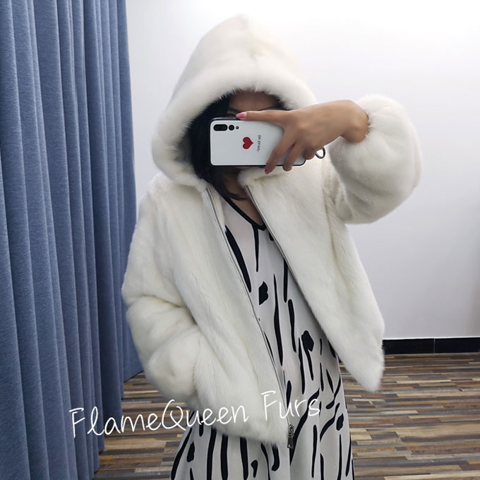 ファーコート レディース 毛皮コート ミンク レディースファー フェイクファー フード付き 大きいサイズ 防寒 冬服 暖かい アウター 優雅 ショートコート 