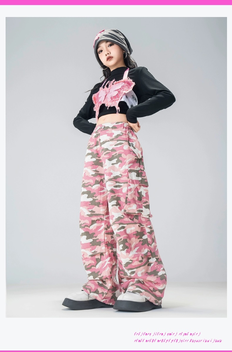 ダンス衣装 セットアップ ガールズ ヒップホップ ファッション K-POP ビスチェ デニム ダンスウェア 黒 デニムパンツ ベスト 韓国 