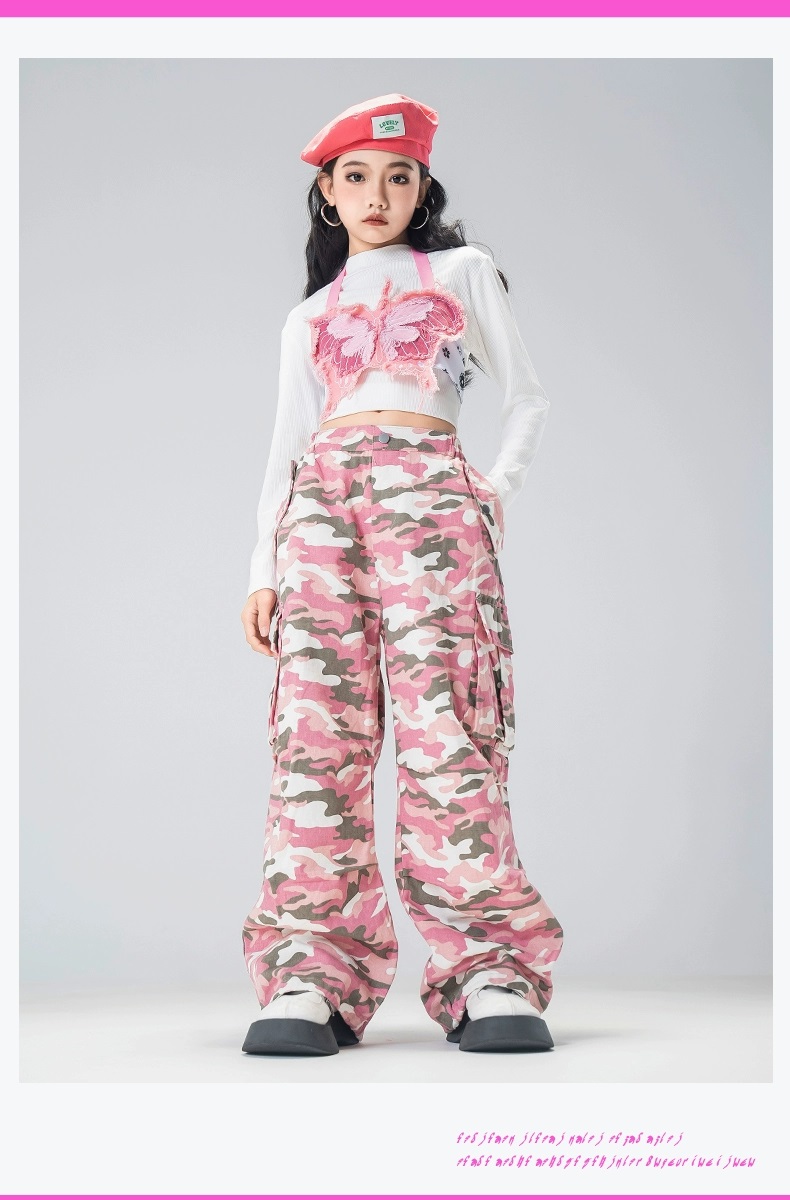 ダンス衣装 セットアップ ガールズ ヒップホップ ファッション K-POP ビスチェ デニム ダンスウェア 黒 デニムパンツ ベスト 韓国 