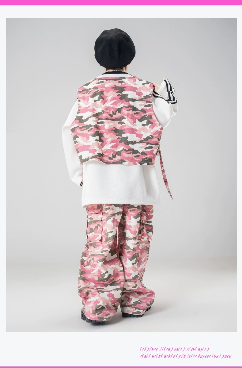 ダンス衣装 セットアップ ガールズ ヒップホップ ファッション K-POP ビスチェ デニム ダンスウェア 黒 デニムパンツ ベスト 韓国 