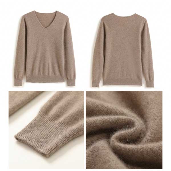 長袖 ニット セーター レディース 秋冬 ニットトップス Vネック 柔らかい 通勤 ス カットソー 無地 トップス 