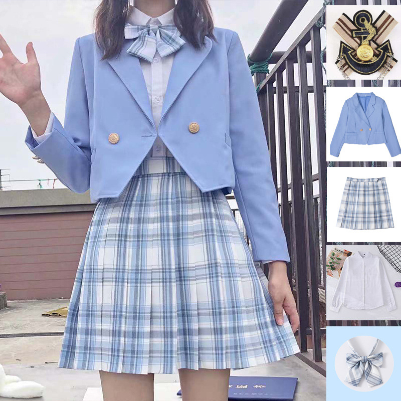 スーツセット 高校生 女の子 女子 5点セット ジャケット 入学式 シャツ 女子スーツ 卒業式 蝶ネクタイ 結婚式 ピアノ発表会 中学生 スカート 徽章 