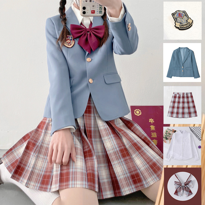 スーツセット 高校生 女の子 女子 5点セット ジャケット 入学式 シャツ 女子スーツ 卒業式 蝶ネクタイ 結婚式 ピアノ発表会 中学生 スカート 徽章 