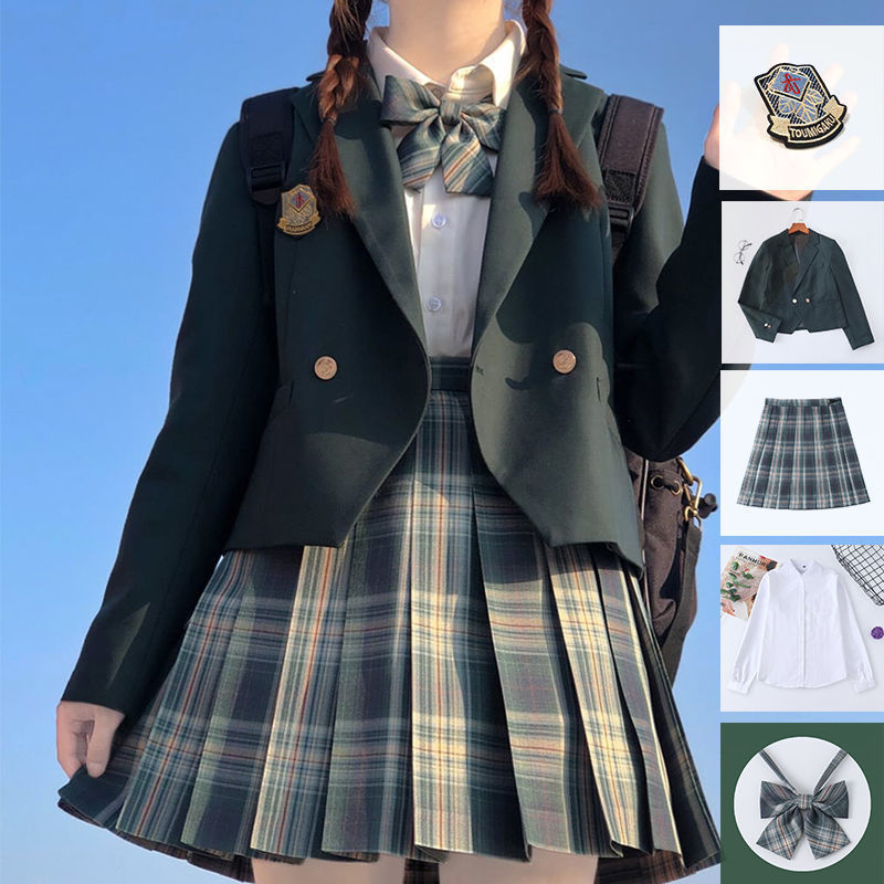 スーツセット 高校生 女の子 女子 5点セット ジャケット 入学式 シャツ 女子スーツ 卒業式 蝶ネクタイ 結婚式 ピアノ発表会 中学生 スカート 徽章 
