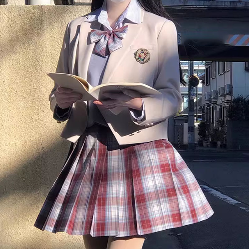 スーツセット 高校生 女の子 女子 5点セット ジャケット 入学式 シャツ 女子スーツ 卒業式 蝶ネクタイ 結婚式 ピアノ発表会 中学生 スカート 徽章 