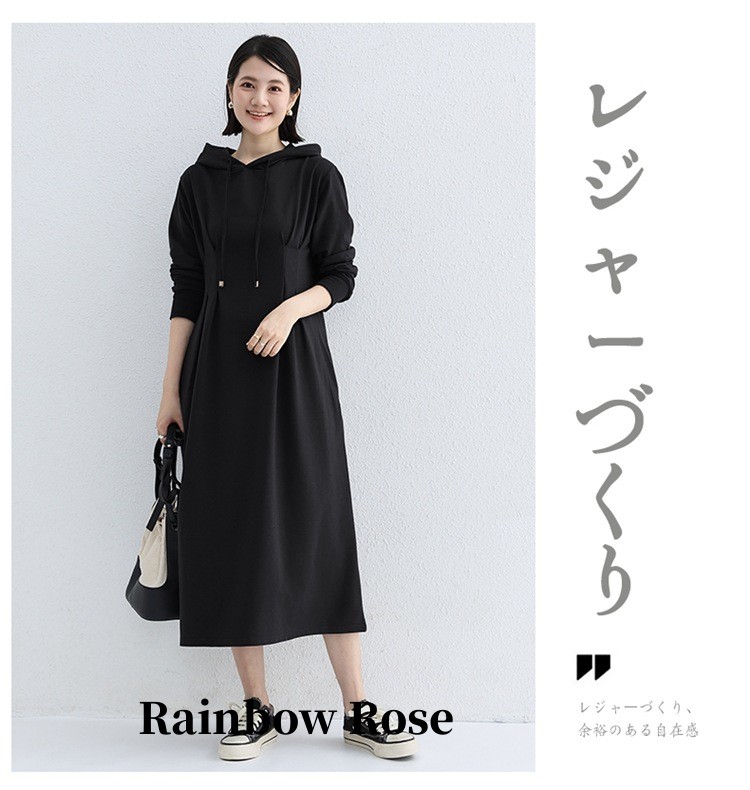 送料無料 裏起毛 ワンピース 着痩せ レディース ロング丈 ロング 秋冬 きれいめ ロングワンピース 暖かい マキシワンピース 極暖 長袖 マタニティ 