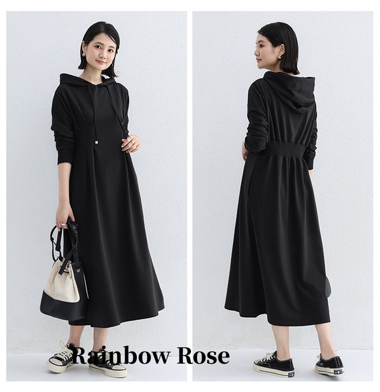 送料無料 裏起毛 ワンピース 着痩せ レディース ロング丈 ロング 秋冬 きれいめ ロングワンピース 暖かい マキシワンピース 極暖 長袖 マタニティ 