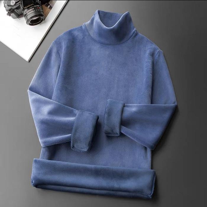 裏起毛 Tシャツ ハイネックトップス 暖かい 防寒 タートルネック 秋冬 カジュアル インナー 韓国ファッション メンズ シンプル 