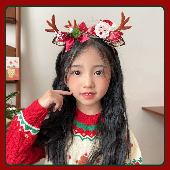 クリスマス カチューシャ 子供 ヘアバンド 男の子 女の子 パーティー サンタ クリスマスツヘッドアクセサ髪飾り 写真・撮影小道具 