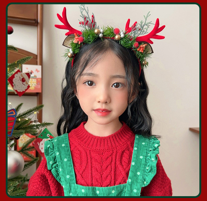 クリスマス カチューシャ 子供 ヘアバンド 男の子 女の子 パーティー サンタ クリスマスツヘッドアクセサ髪飾り 写真・撮影小道具 