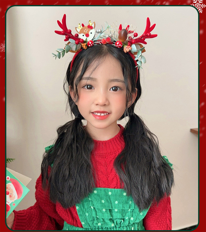 クリスマス カチューシャ 子供 ヘアバンド 男の子 女の子 パーティー サンタ クリスマスツヘッドアクセサ髪飾り 写真・撮影小道具 
