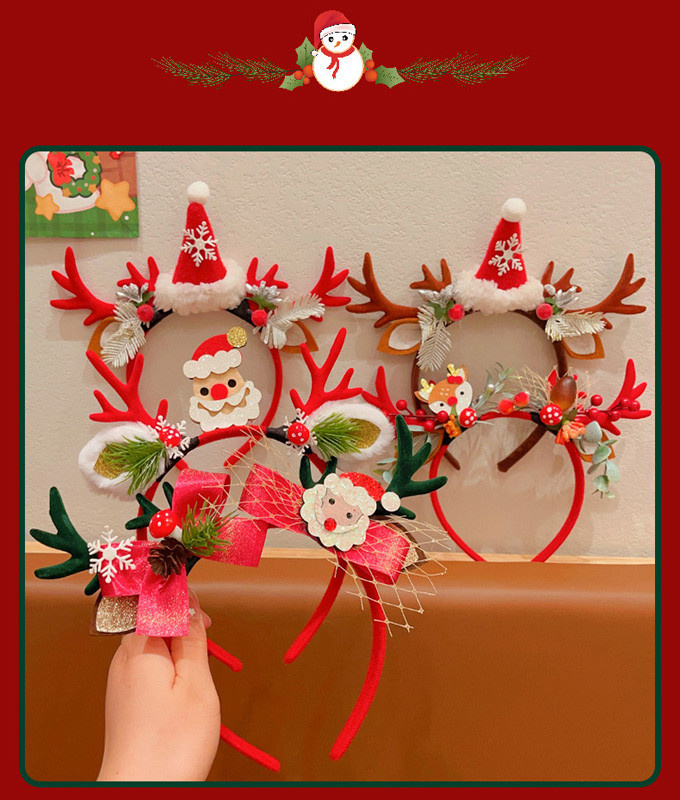 クリスマス カチューシャ 子供 ヘアバンド 男の子 女の子 パーティー サンタ クリスマスツヘッドアクセサ髪飾り 写真・撮影小道具 