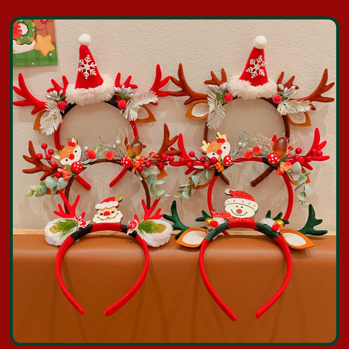 クリスマス カチューシャ 子供 ヘアバンド 男の子 女の子 パーティー サンタ クリスマスツヘッドアクセサ髪飾り 写真・撮影小道具 
