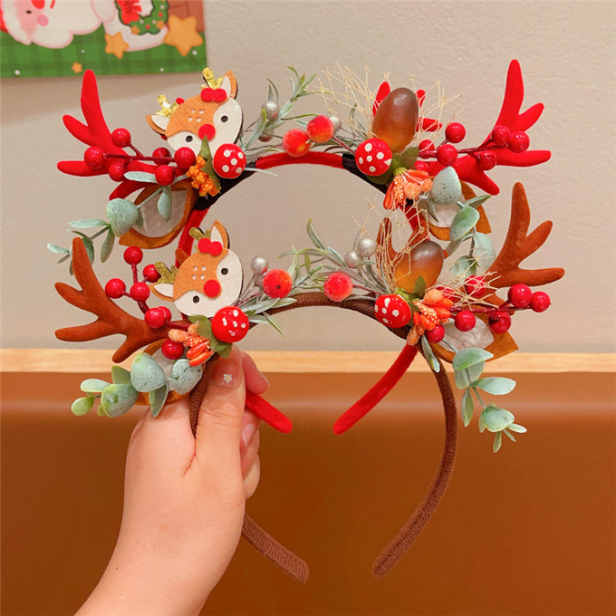 クリスマス カチューシャ 子供 ヘアバンド 男の子 女の子 パーティー サンタ クリスマスツヘッドアクセサ髪飾り 写真・撮影小道具 