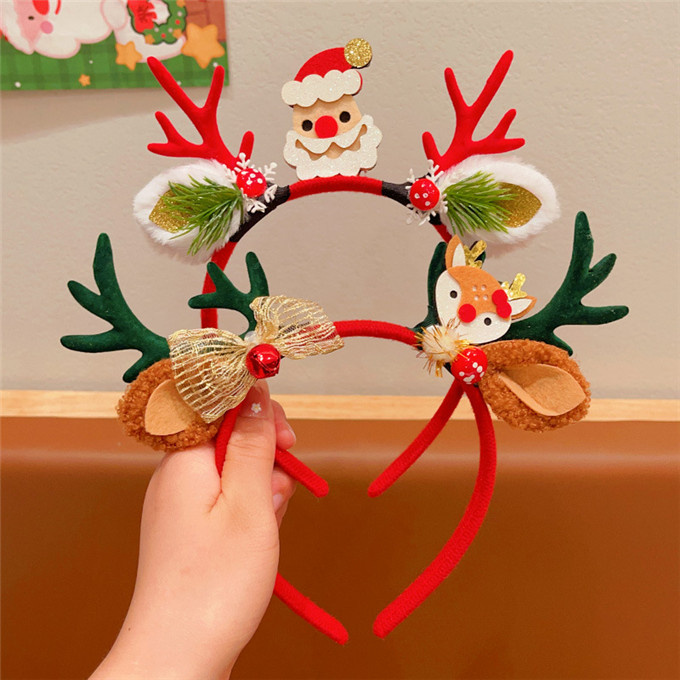クリスマス カチューシャ 子供 ヘアバンド 男の子 女の子 パーティー サンタ クリスマスツヘッドアクセサ髪飾り 写真・撮影小道具 
