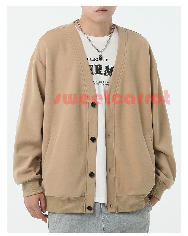 前開き カーディガン 春秋 お洒落 メンズ Vネック ビジネス 無地 冷房対策 長袖 薄手 トップス 20代30代 カーデ 無地 