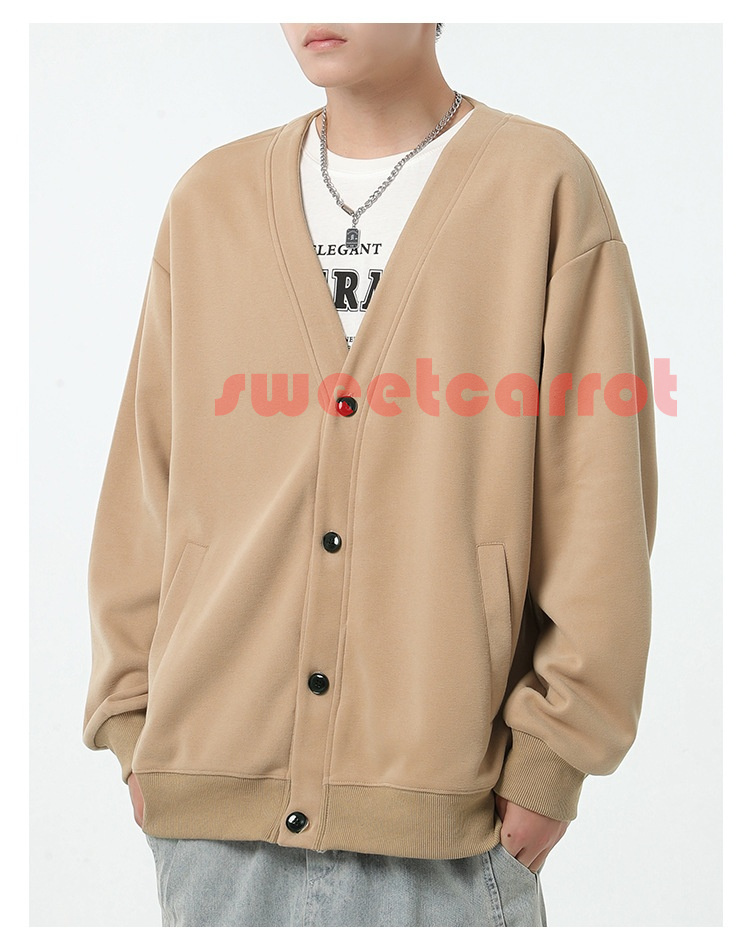 前開き カーディガン 春秋 お洒落 メンズ Vネック ビジネス 無地 冷房対策 長袖 薄手 トップス 20代30代 カーデ 無地 