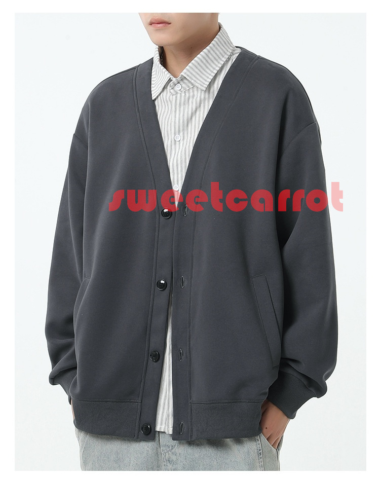 前開き カーディガン 春秋 お洒落 メンズ Vネック ビジネス 無地 冷房対策 長袖 薄手 トップス 20代30代 カーデ 無地 