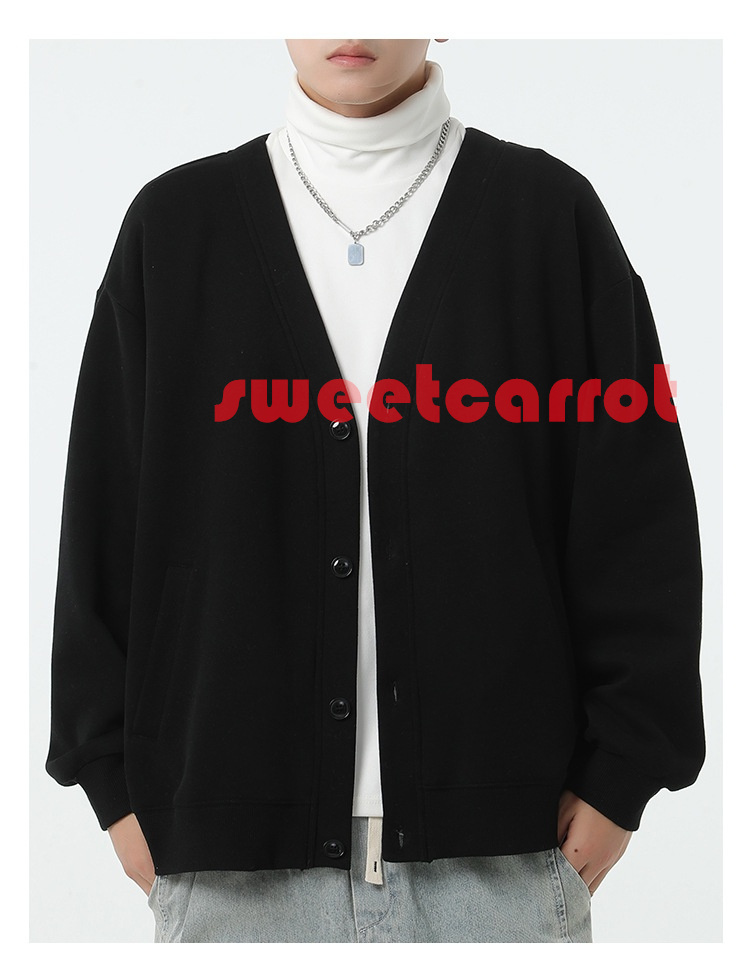 前開き カーディガン 春秋 お洒落 メンズ Vネック ビジネス 無地 冷房対策 長袖 薄手 トップス 20代30代 カーデ 無地 