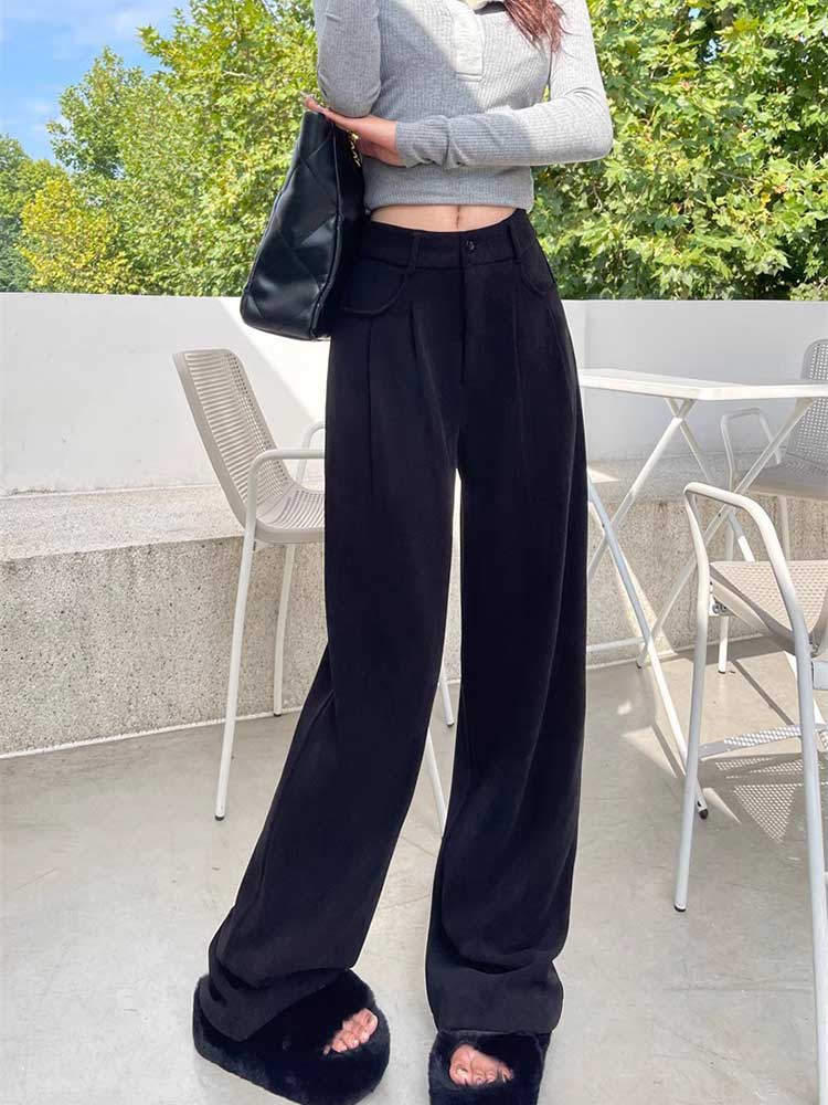 ワイドパンツ レディース 韓国 冬用 裏起毛 コーデュロイ ロング丈 ハイウエスト 厚手 おしゃれ 秋冬 冬 大人 あったか 暖かい 着やせ 秋 