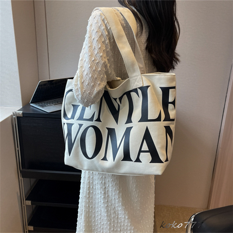バッグ レディースかばん トートバッグ ショルダーバッグ ハンドバッグ カジュアル スクール カバン 布鞄 文字 女子 通学 通勤オシャレ 大容量 