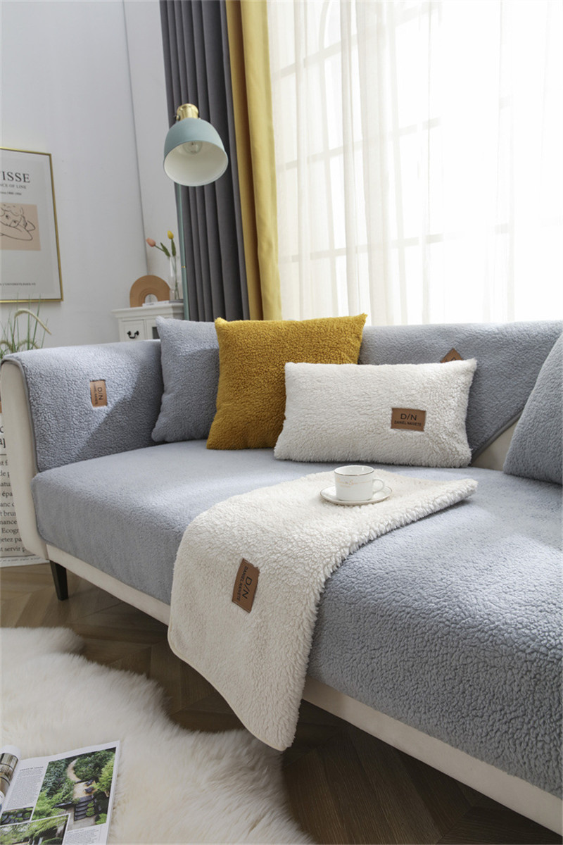 ソファーカバー ソファー マルチカバー 無地 肘付き 1人掛け 秋冬 暖かい 防寒 3人掛け もこもこ 4人掛け ファッション 滑り止め 2人掛け 