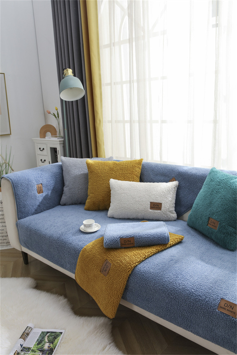 ソファーカバー ソファー マルチカバー 無地 肘付き 1人掛け 秋冬 暖かい 防寒 3人掛け もこもこ 4人掛け ファッション 滑り止め 2人掛け 