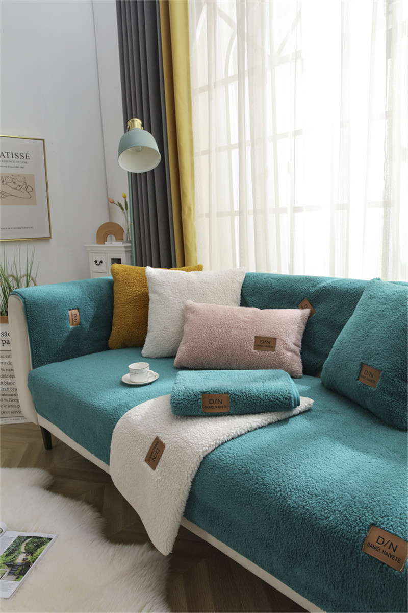 ソファーカバー ソファー マルチカバー 無地 肘付き 1人掛け 秋冬 暖かい 防寒 3人掛け もこもこ 4人掛け ファッション 滑り止め 2人掛け 