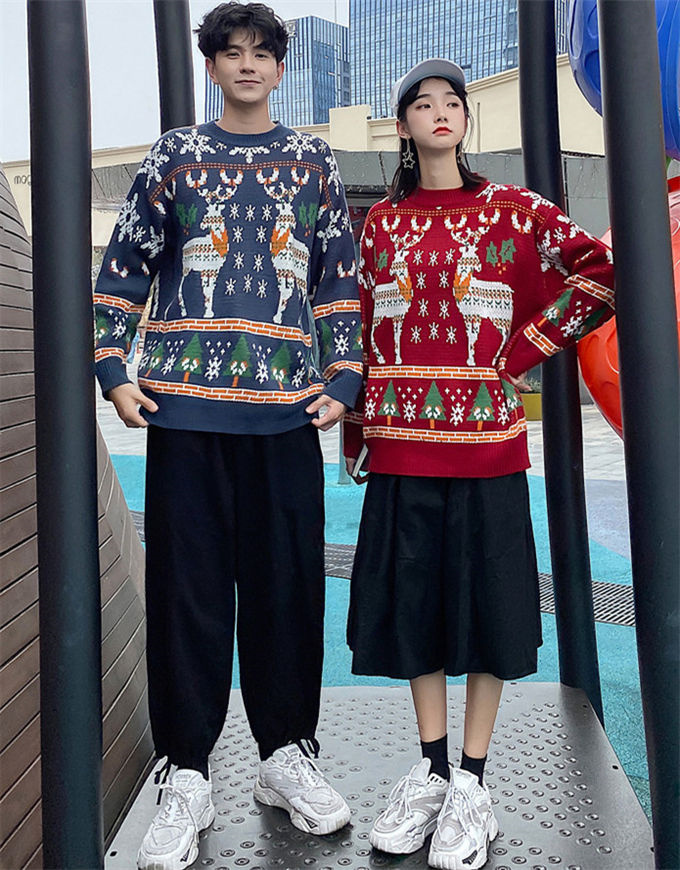 セーター ペアルック セーター メンズ レディース クリスマス衣装 トップス ニット 男女兼用 カップル 暖かい クリスマス ゆったり 秋冬 パーティー 