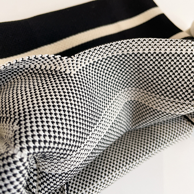 4色 ニットバッグ レディー ス マルシェバック ニット ハンドバ サブバ 可愛い バッグ ッグ 縦型 編み 2023秋 かばん ッグ トバッグ トー ミニバック 