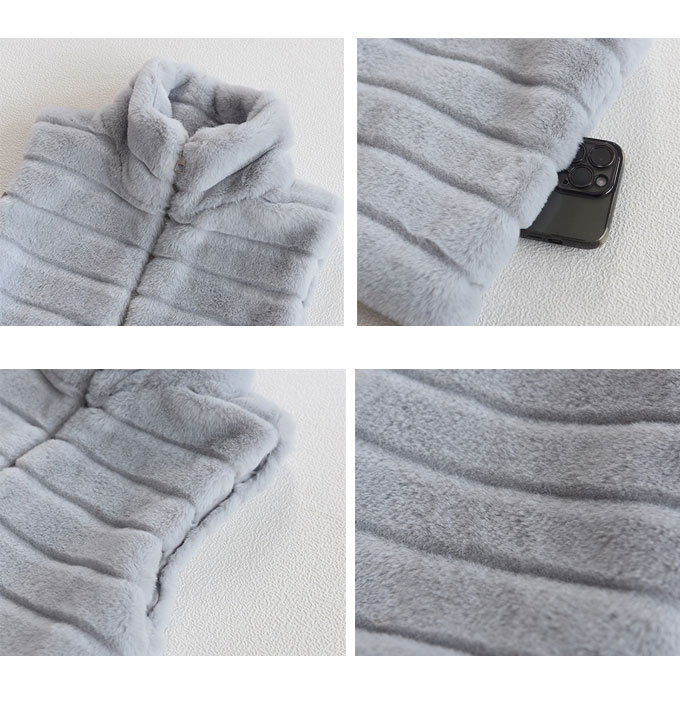 毛皮ベスト ファーベスト レディース ボアベスト フェイクファー 袖なし 冬 秋 もこもこ ボアコート 着痩せ 。 ショット丈 アウター 暖かい ふわふわ 