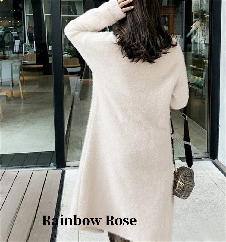 クーポンで4 000円！ ロングカーディガン シャギー ニット 厚手 ゆったり オフィス 羽織もの 長袖 きれいめ コーディガン 春秋 無地 レディース ボタンなし 