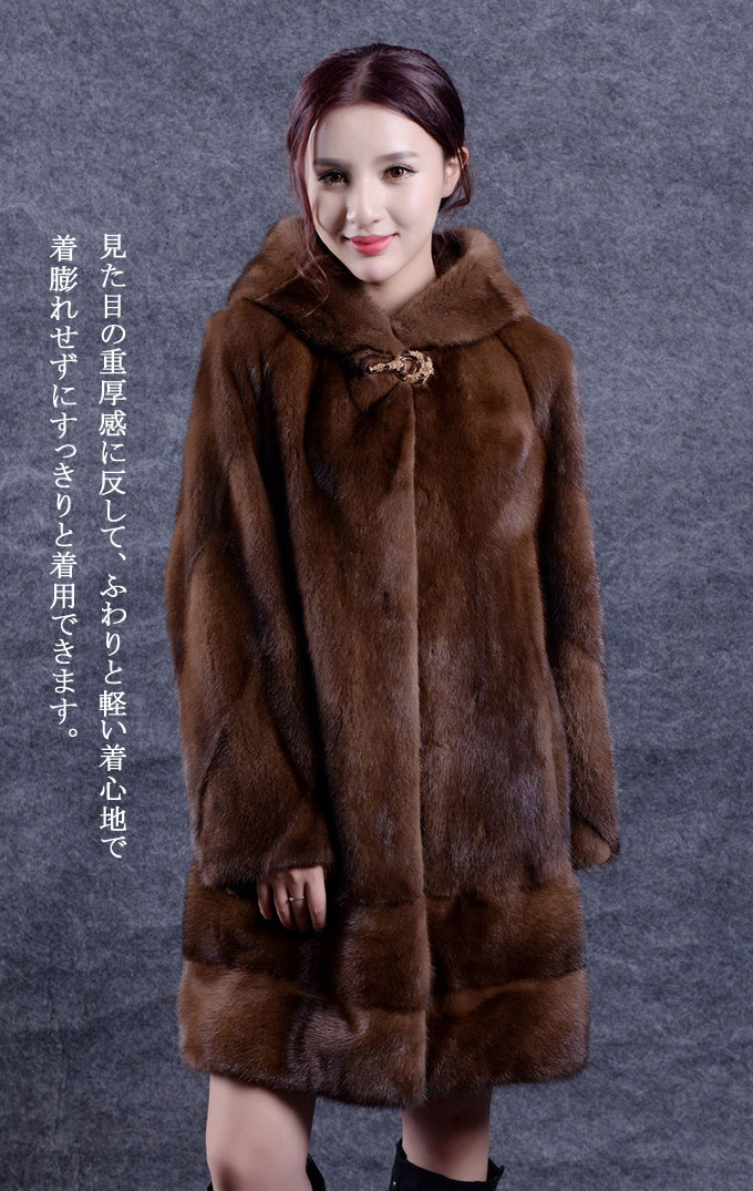 ファーコート レディース 毛皮コート ミンク レディースファー フェイクファー フード付き アウター 優雅 暖かい ロッグコート 冬服 大きいサイズ 防寒 